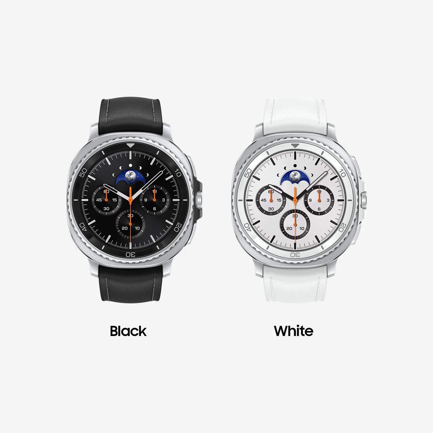 Samsung Galaxy Watch8 Classic 46mm Bluetooth Smart Watch, White, White Band